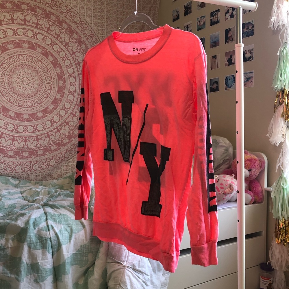 Hot Pink New York City Sweatshirt